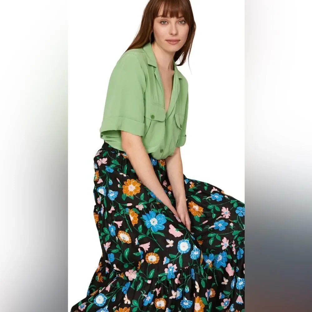 Kate Spade New York Floral Garden Skirt Size Small